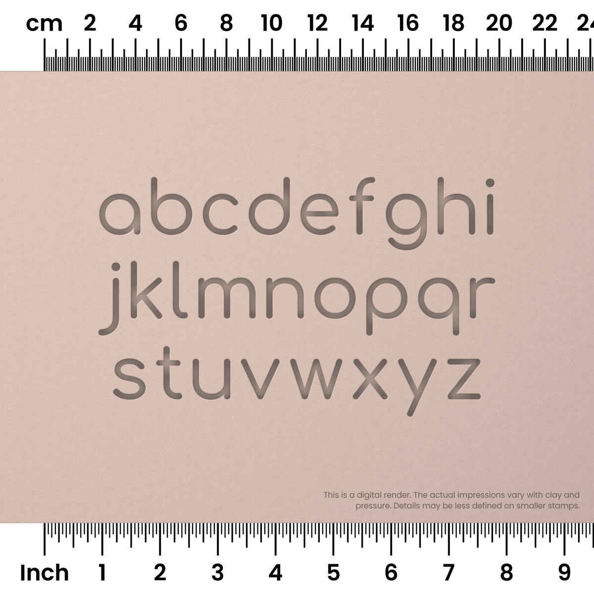 Comfortaa | Lowercase | Alphabet Stamp Sets