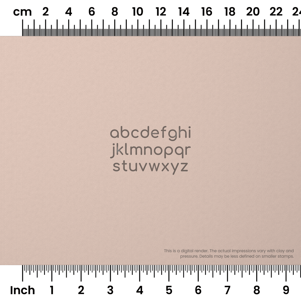 Comfortaa | Lowercase | Alphabet Stamp Sets