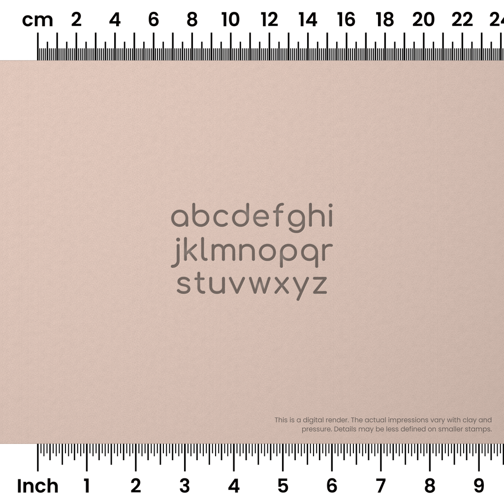 Comfortaa | Lowercase | Alphabet Stamp Sets