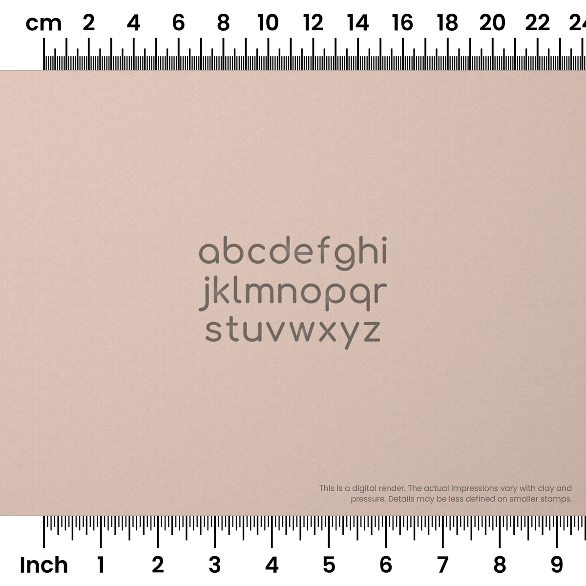 Comfortaa | Lowercase | Alphabet Stamp Sets