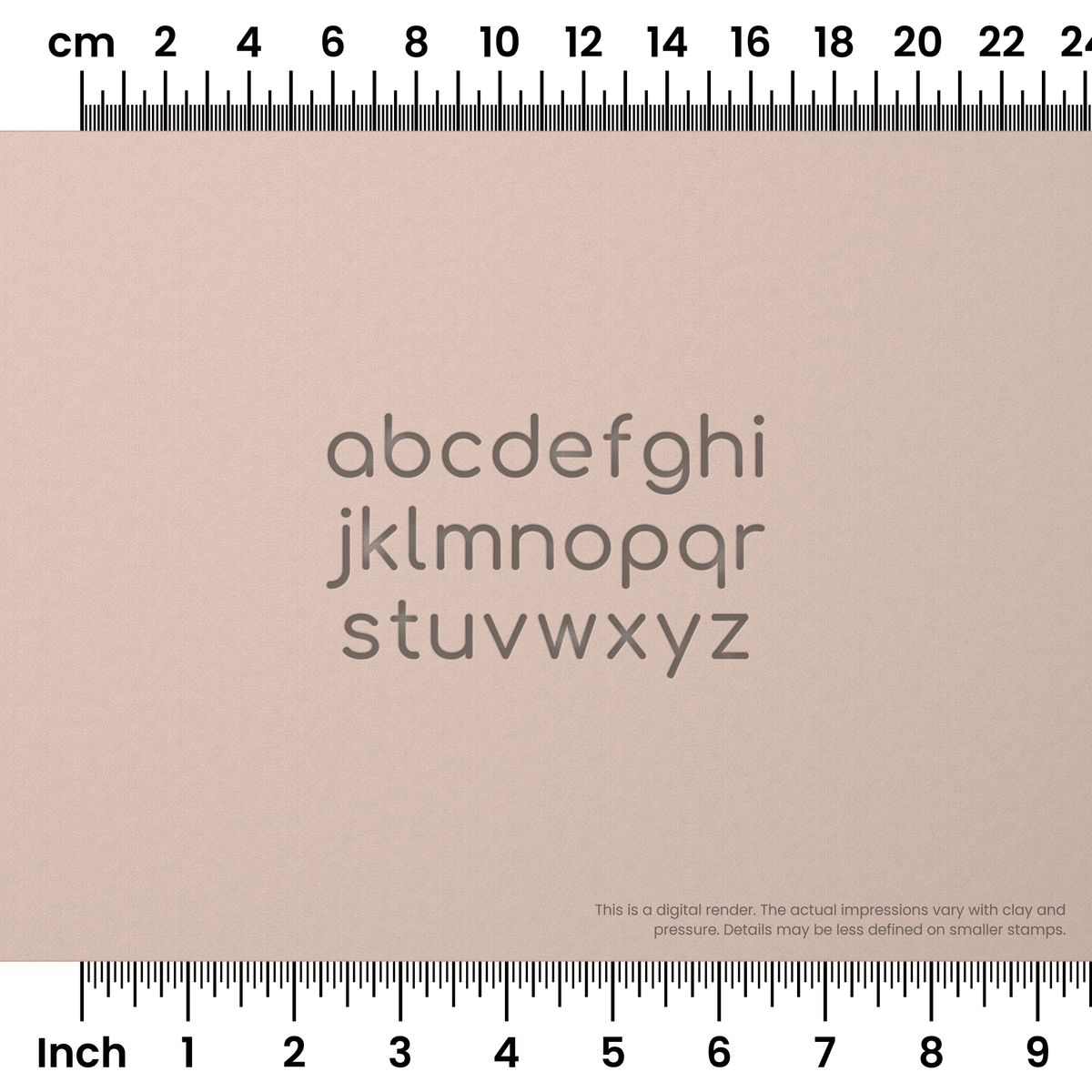 Comfortaa | Lowercase | Alphabet Stamp Sets