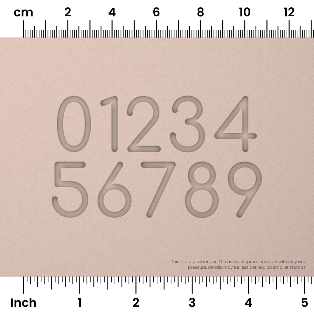 Comfortaa | Number Stamp Sets