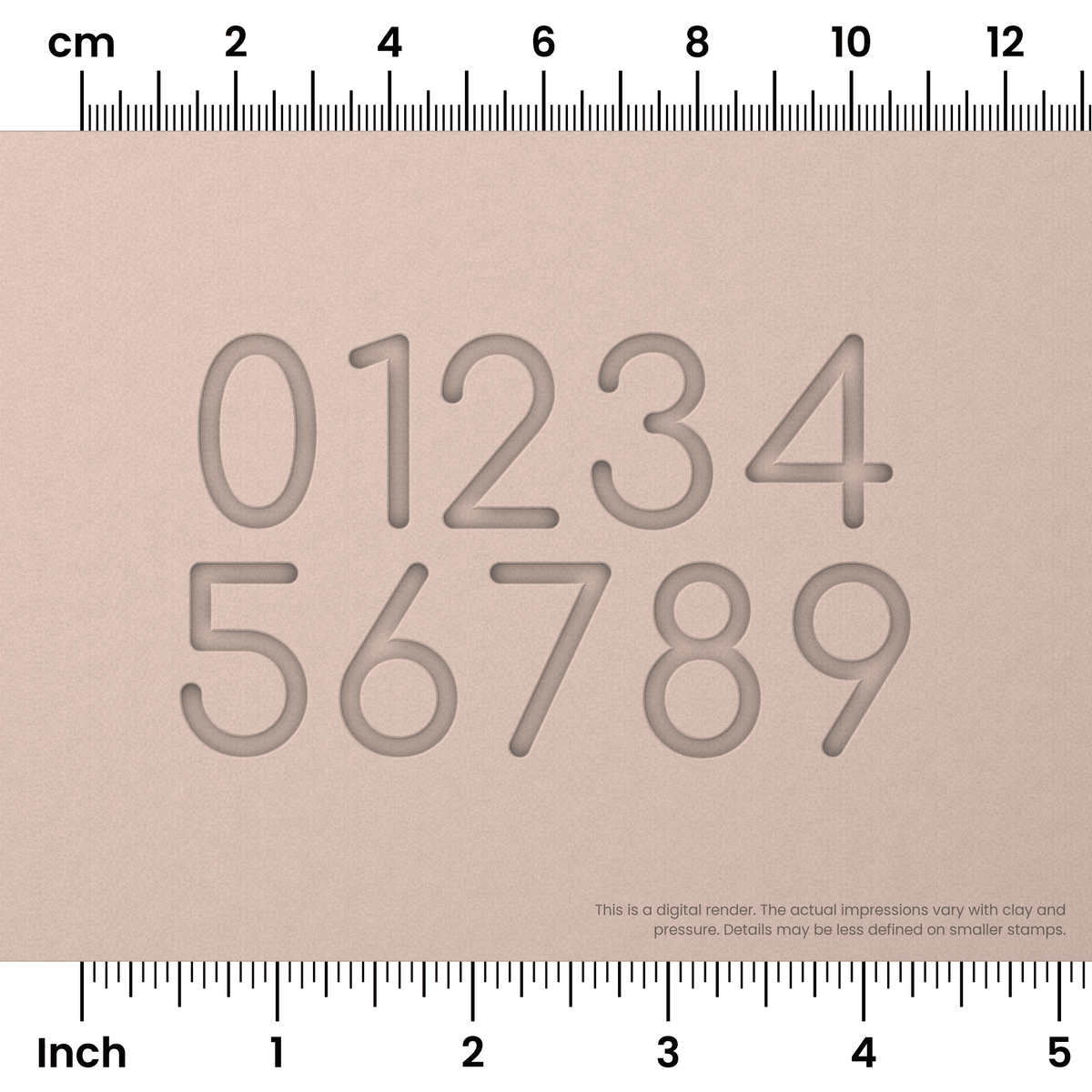 Comfortaa | Number Stamp Sets