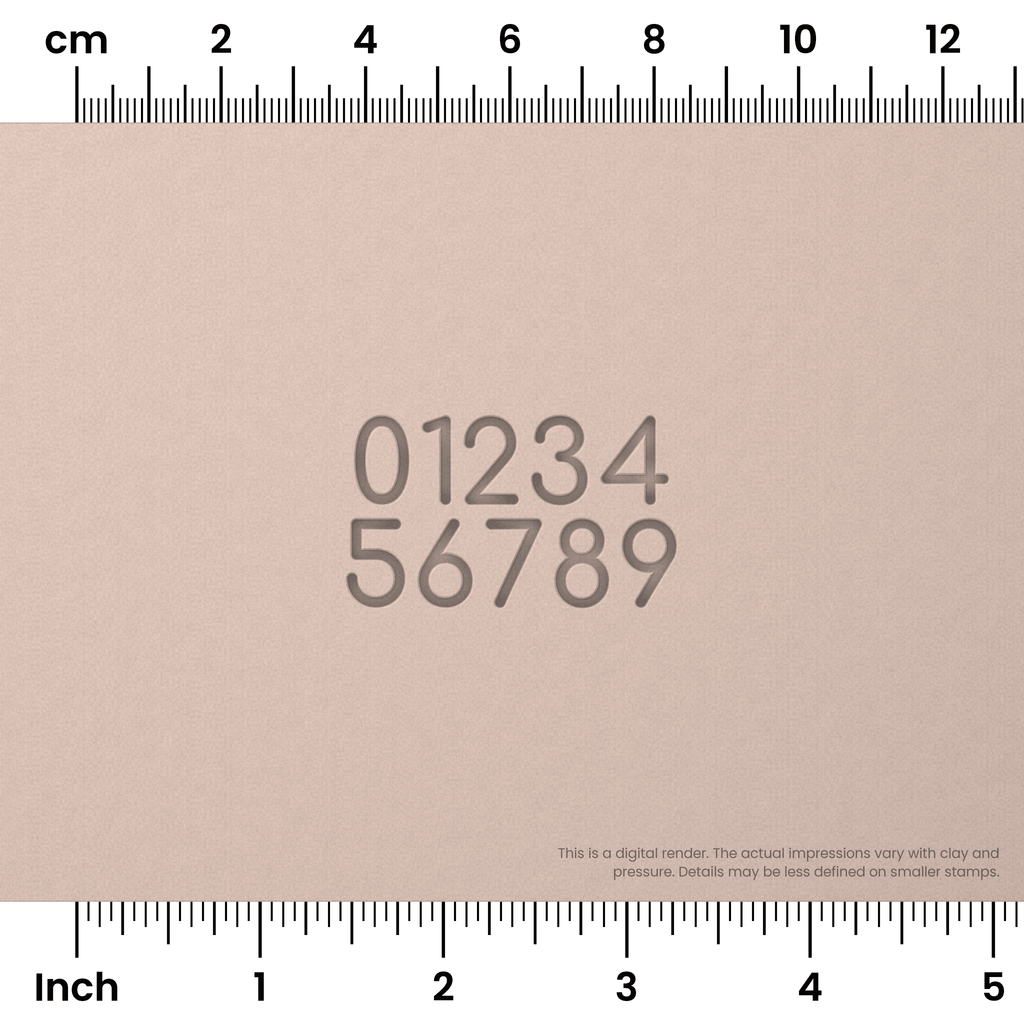 Comfortaa | Number Stamp Sets
