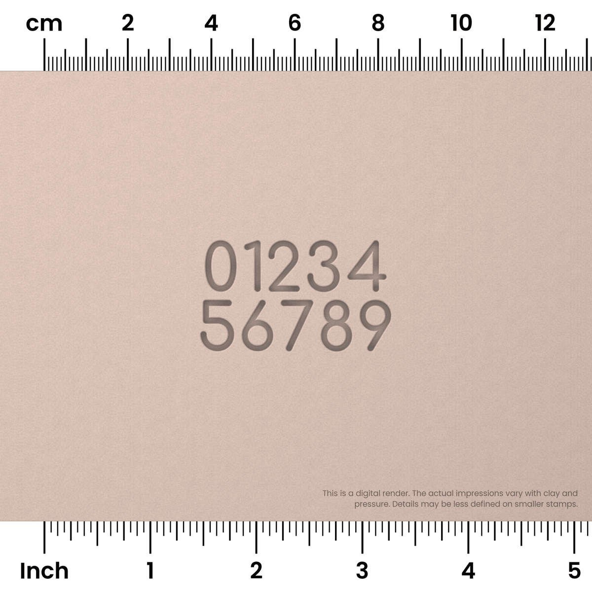 Comfortaa | Number Stamp Sets