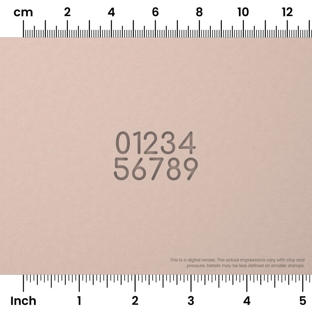 Comfortaa | Number Stamp Sets