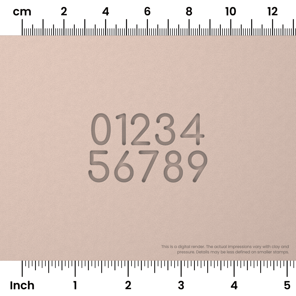 Comfortaa | Number Stamp Sets