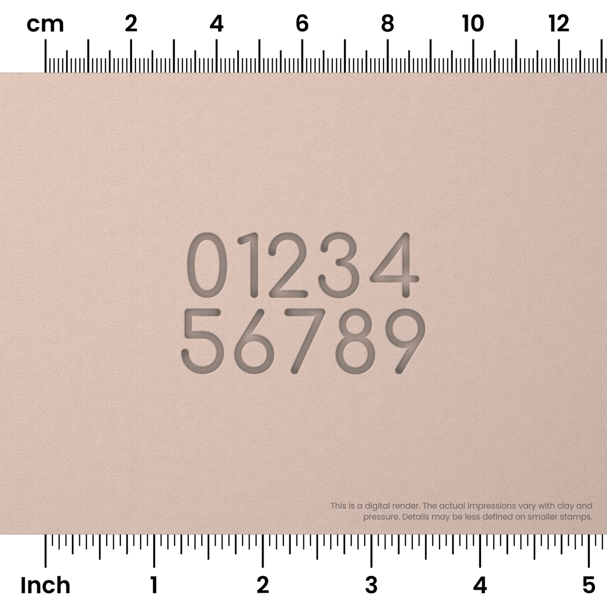 Comfortaa | Number Stamp Sets