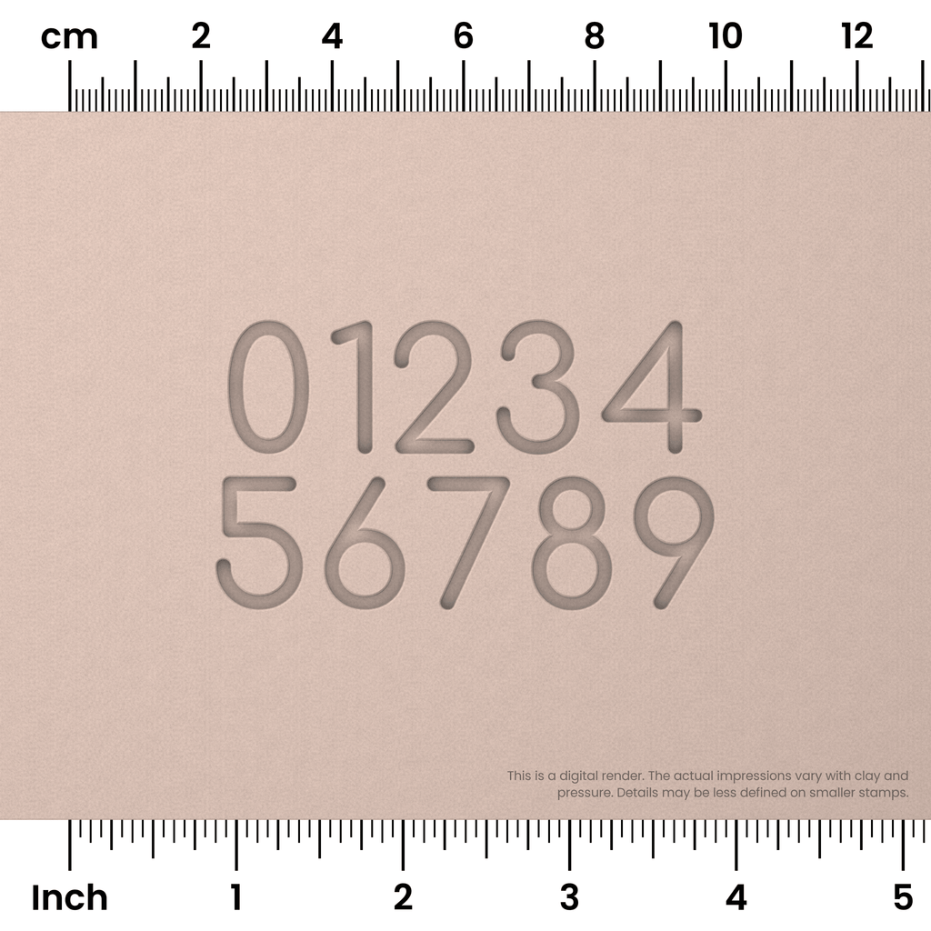 Comfortaa | Number Stamp Sets