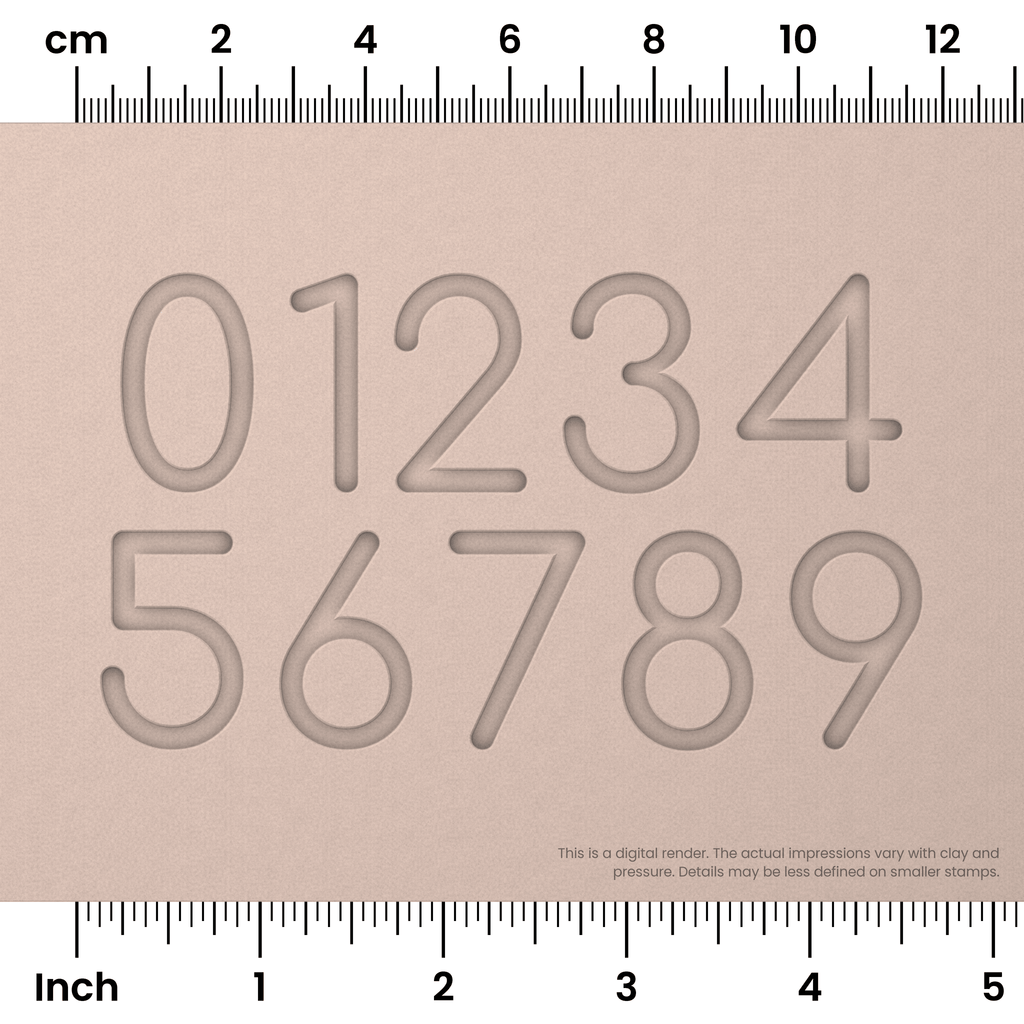 Comfortaa | Number Stamp Sets