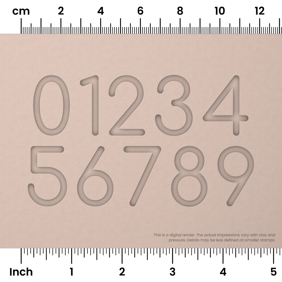 Comfortaa | Number Stamp Sets