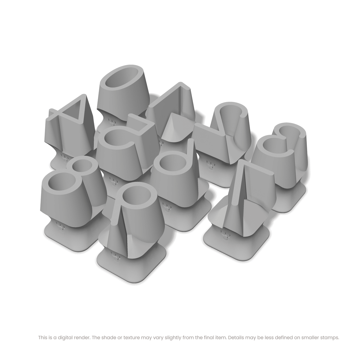 Comfortaa | Number Stamp Sets