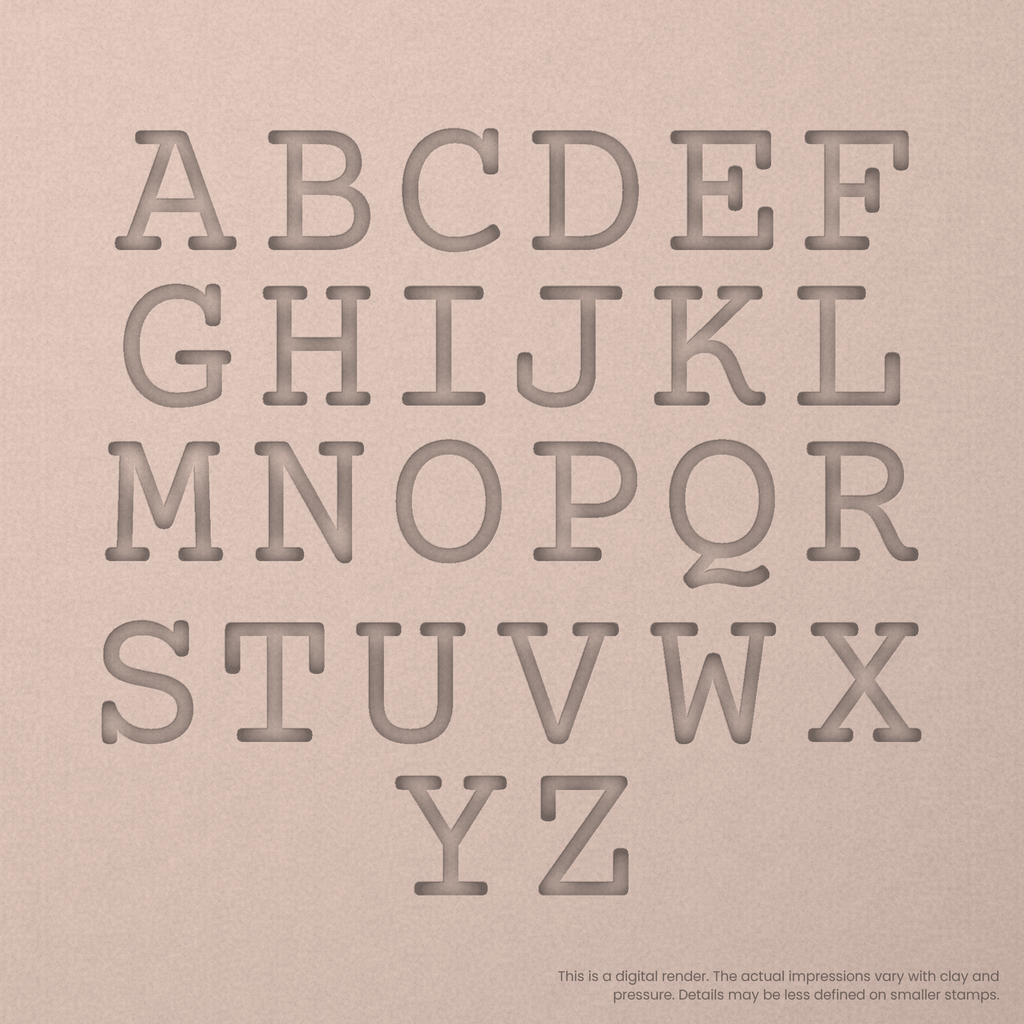 Courier Prime | Font Rail Stamp Sets | Letters, Numbers, and Symbols