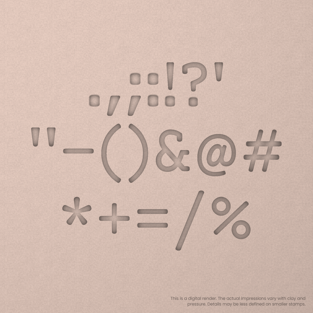 Courier Prime | Font Rail Stamp Sets | Letters, Numbers, and Symbols