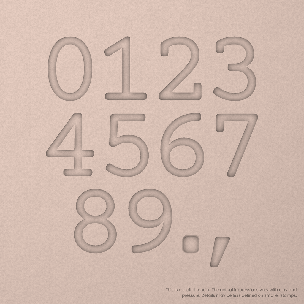 Courier Prime | Font Rail Stamp Sets | Letters, Numbers, and Symbols