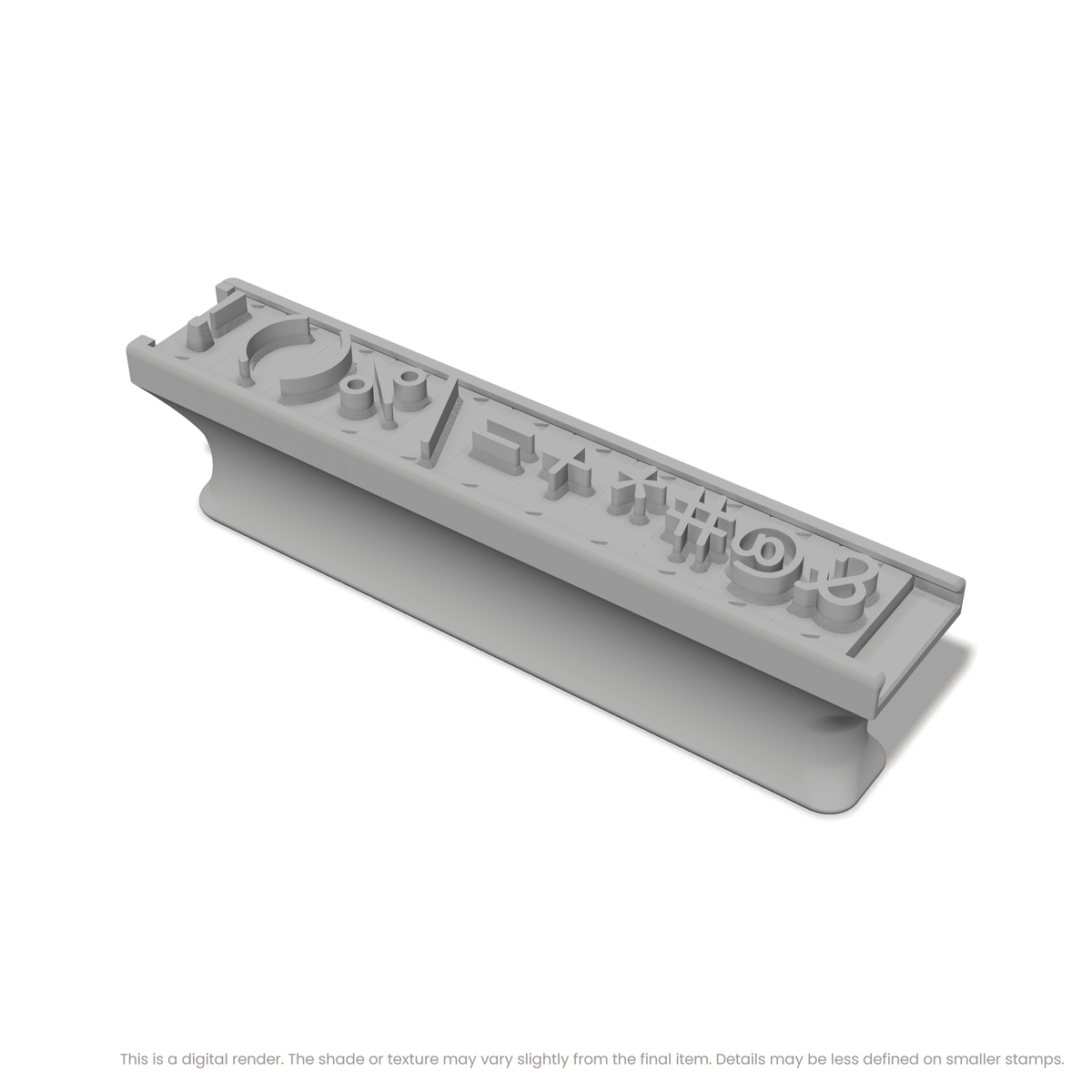 Courier Prime | Font Rail Stamp Sets | Letters, Numbers, and Symbols