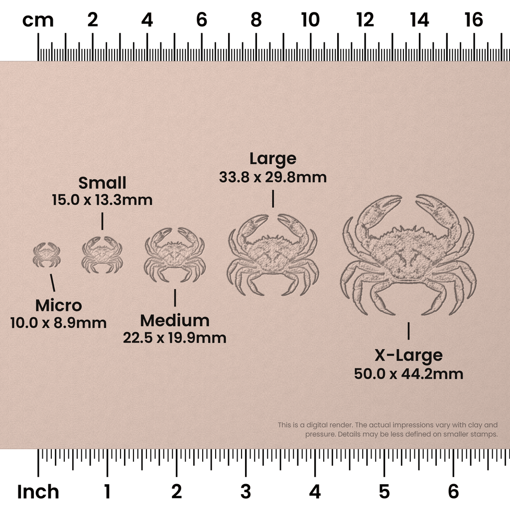 Crab Stamps - Photo Textured