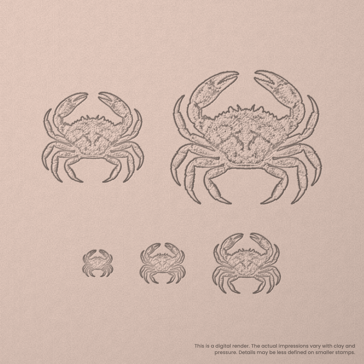 Crab Stamps - Photo Textured