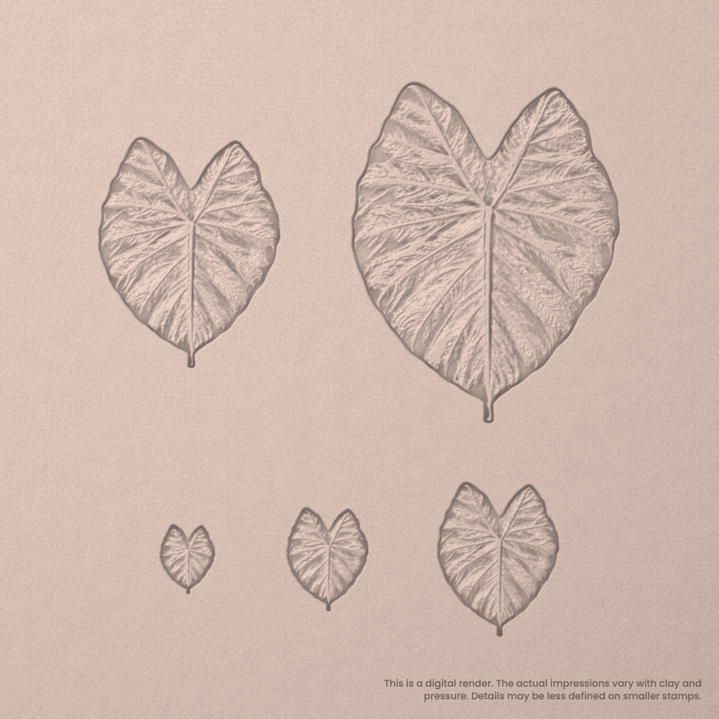 Elephant Leaf Stamps - Photo Textured