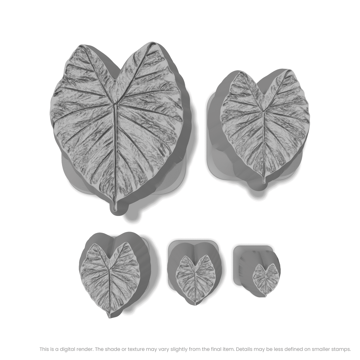 Elephant Leaf Stamps - Photo Textured