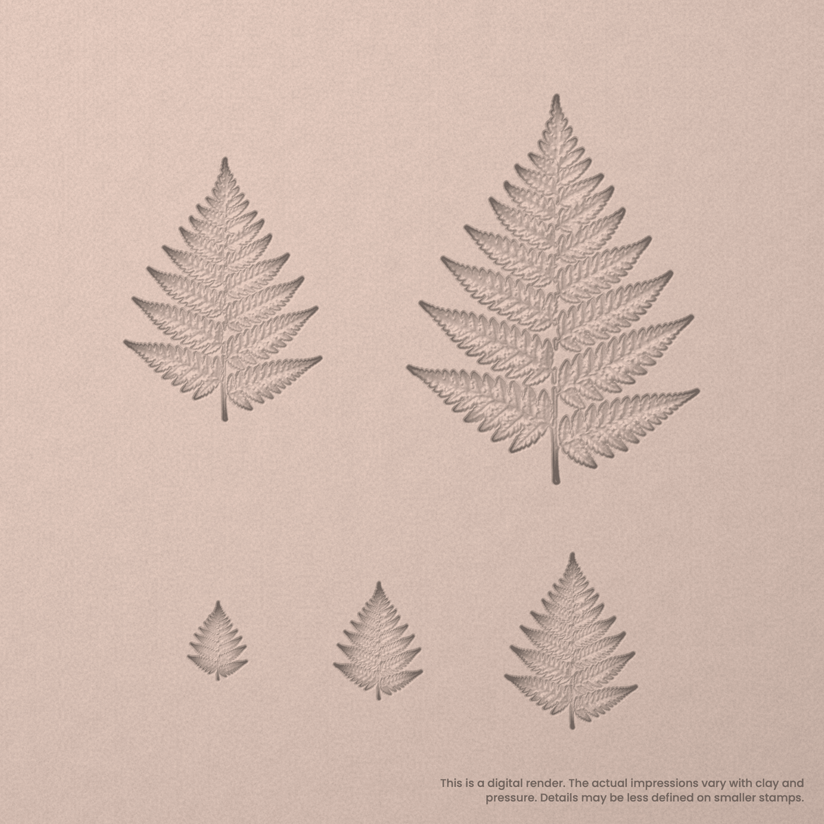 Fern Leaf Stamps - Photo Textured