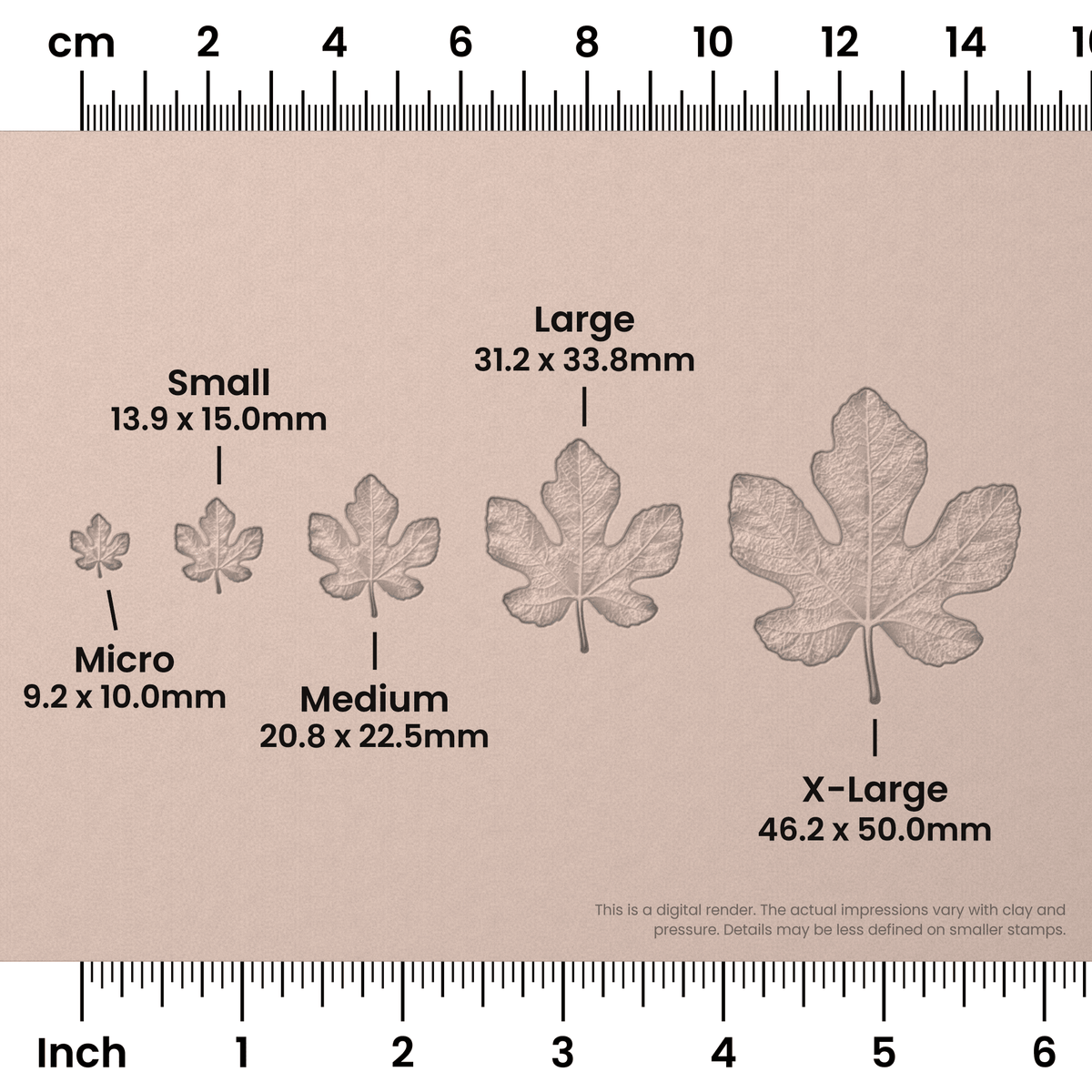 Fig Leaf Stamps - Photo Textured