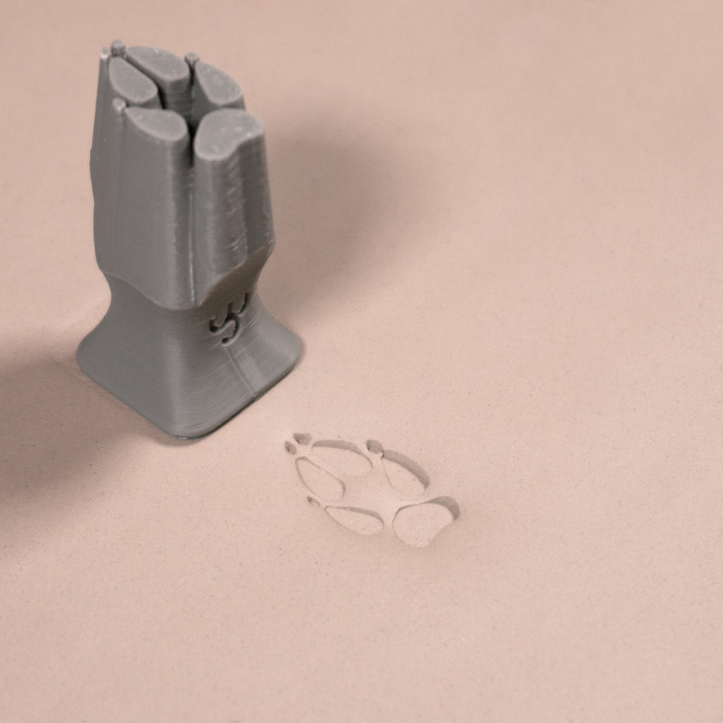 Fox Paw Stamp - Medium - Style #2