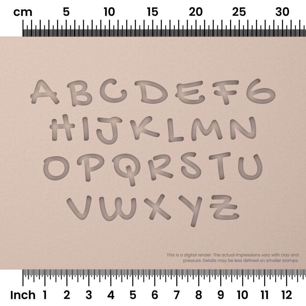 Gochi Hand | All Caps | Alphabet Stamp Sets