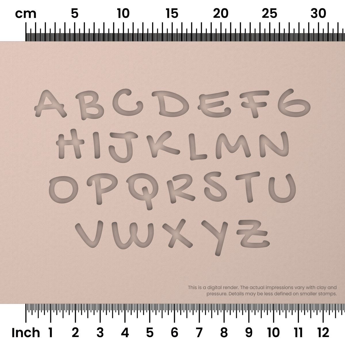 Gochi Hand | All Caps | Alphabet Stamp Sets