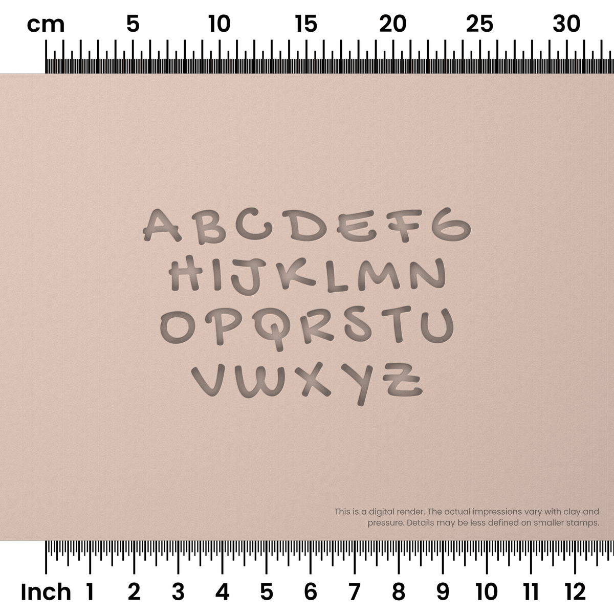 Gochi Hand | All Caps | Alphabet Stamp Sets