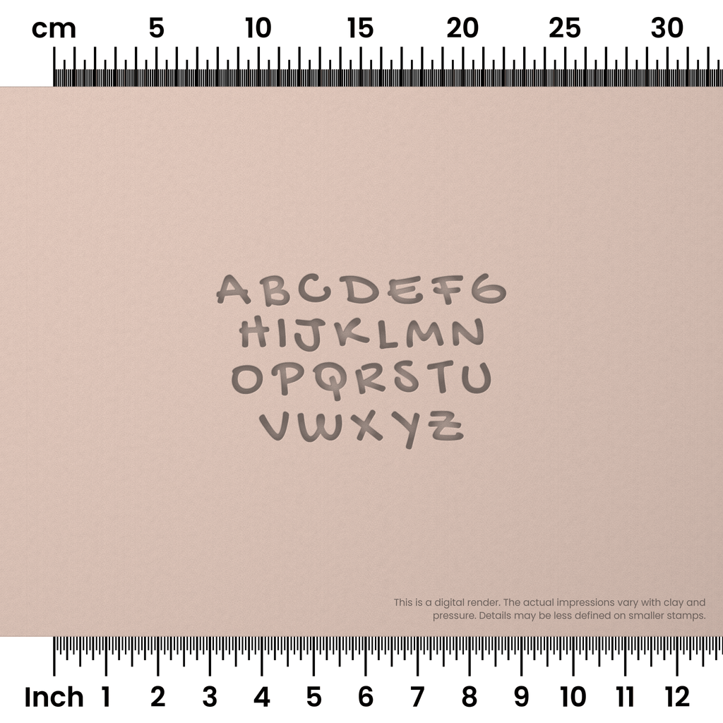 Gochi Hand | All Caps | Alphabet Stamp Sets