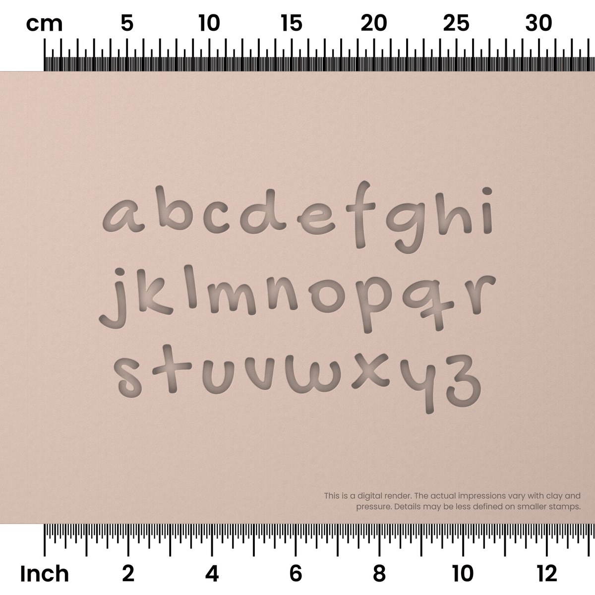 Gochi Hand | Lowercase | Alphabet Stamp Sets