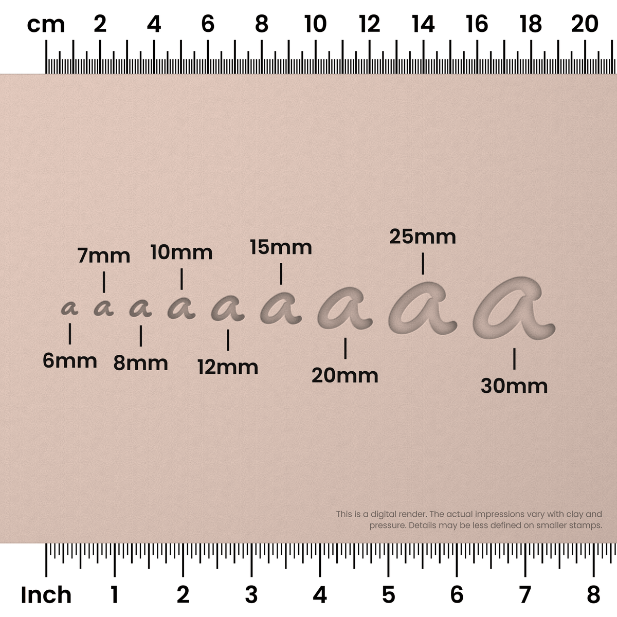 Gochi Hand | Lowercase | Alphabet Stamp Sets