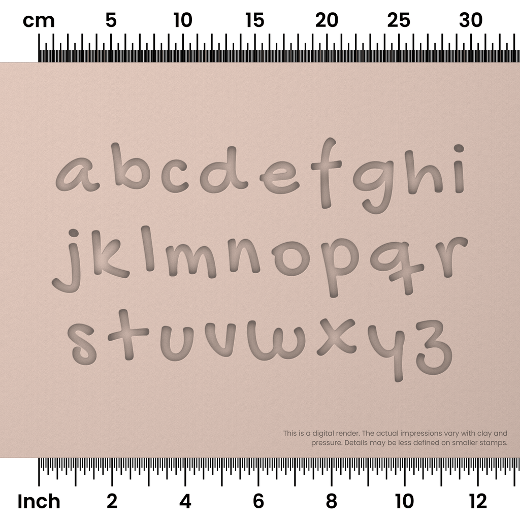 Gochi Hand | Lowercase | Alphabet Stamp Sets