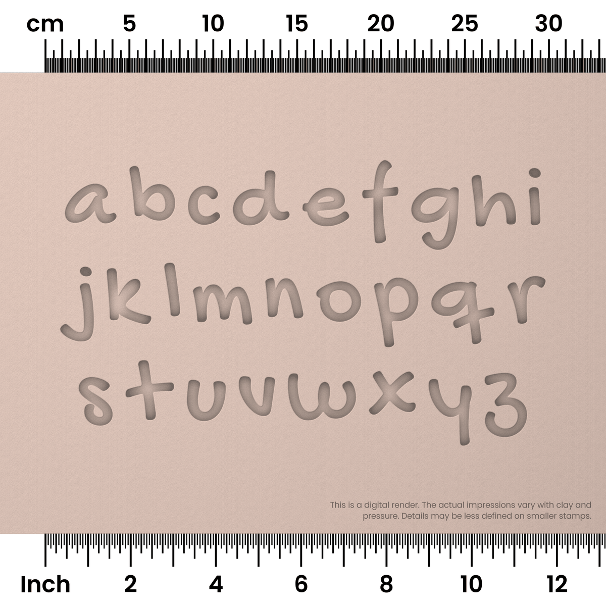 Gochi Hand | Lowercase | Alphabet Stamp Sets