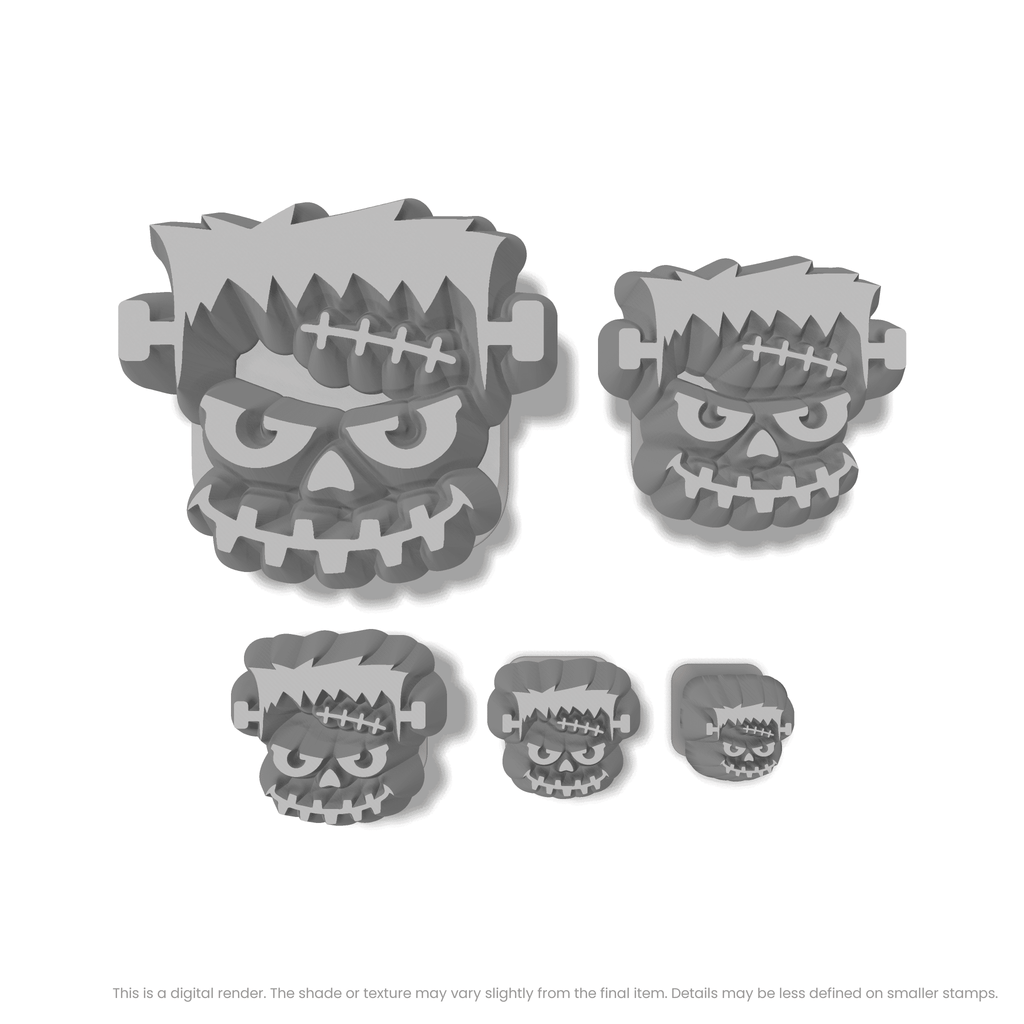 Halloween Frankenstein Head Stamps