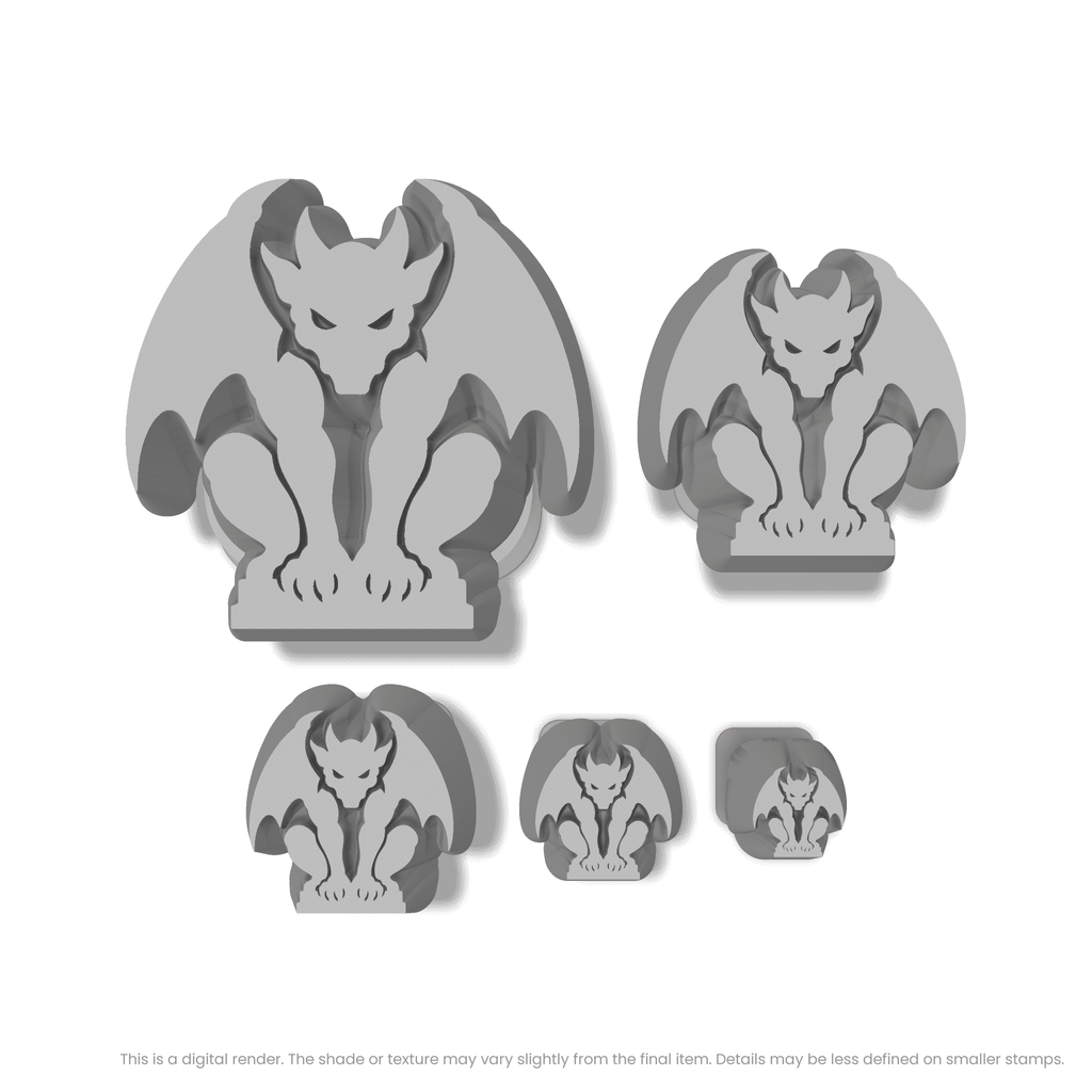 Halloween Gargoyle (Front View) Stamps