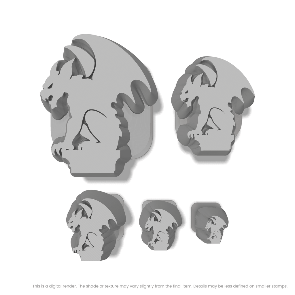 Halloween Gargoyle (Side View) Stamps