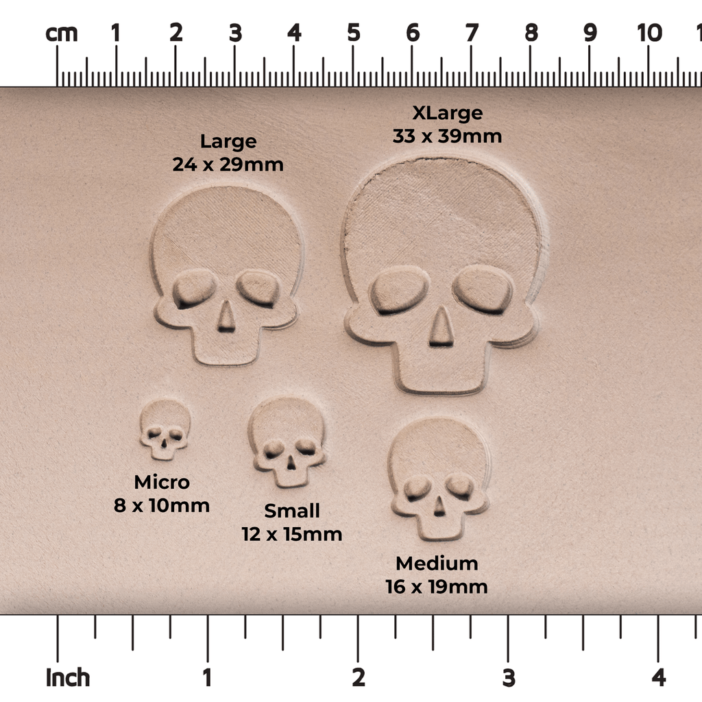 Halloween Human Skull Stamps
