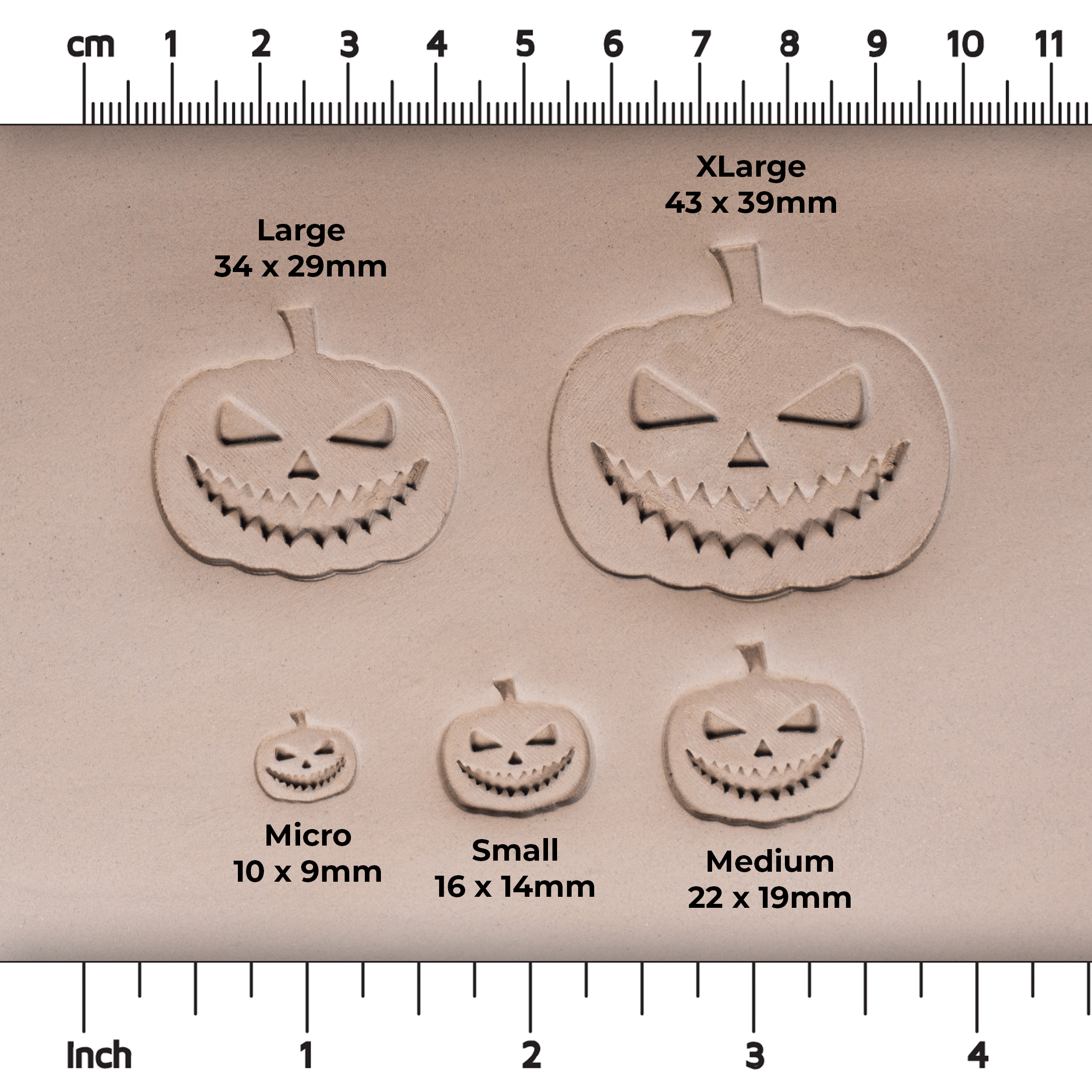 Halloween Jack-o-Lantern Pumpkin Stamps - Style #2