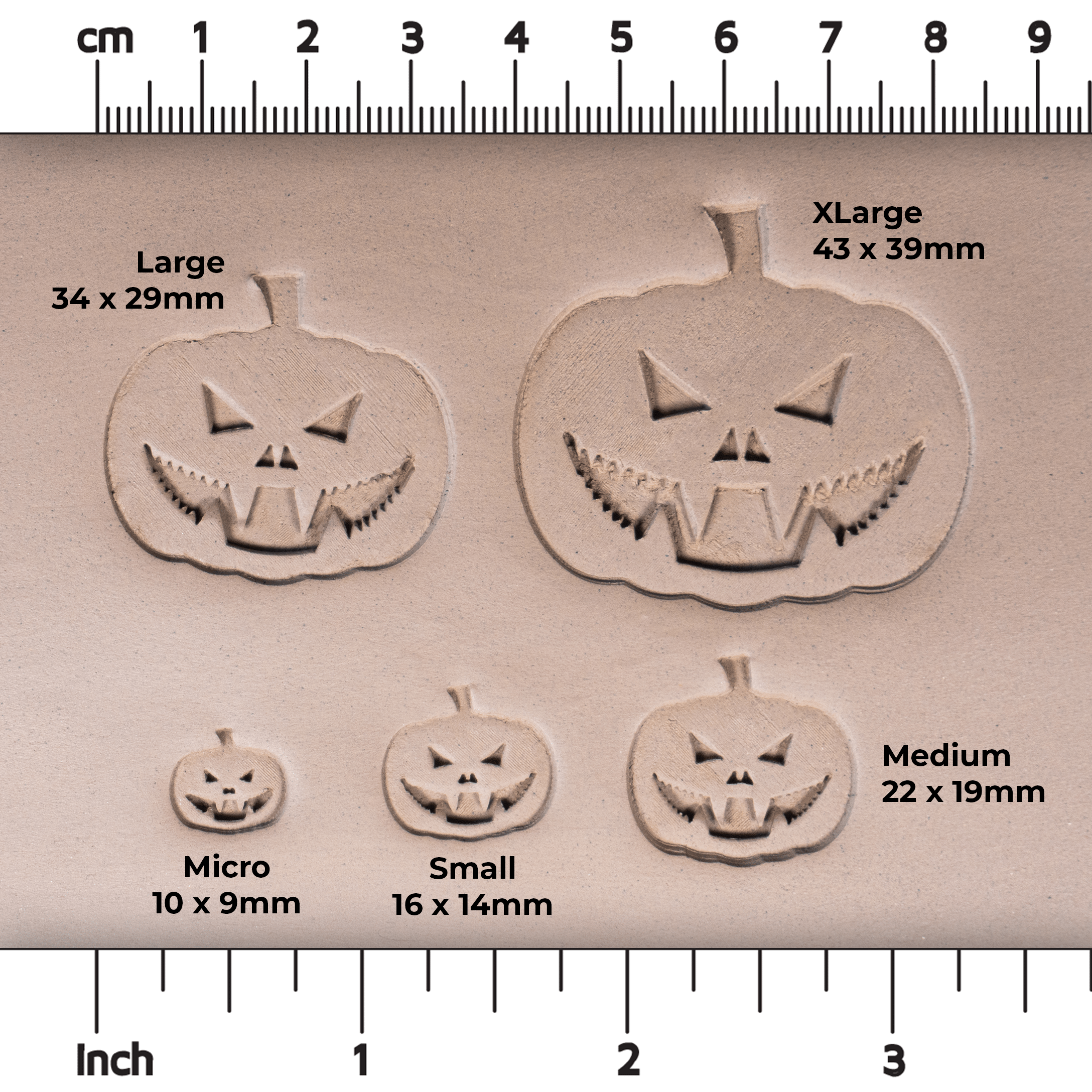 Halloween Jack-o-Lantern Pumpkin Stamps - Style #3