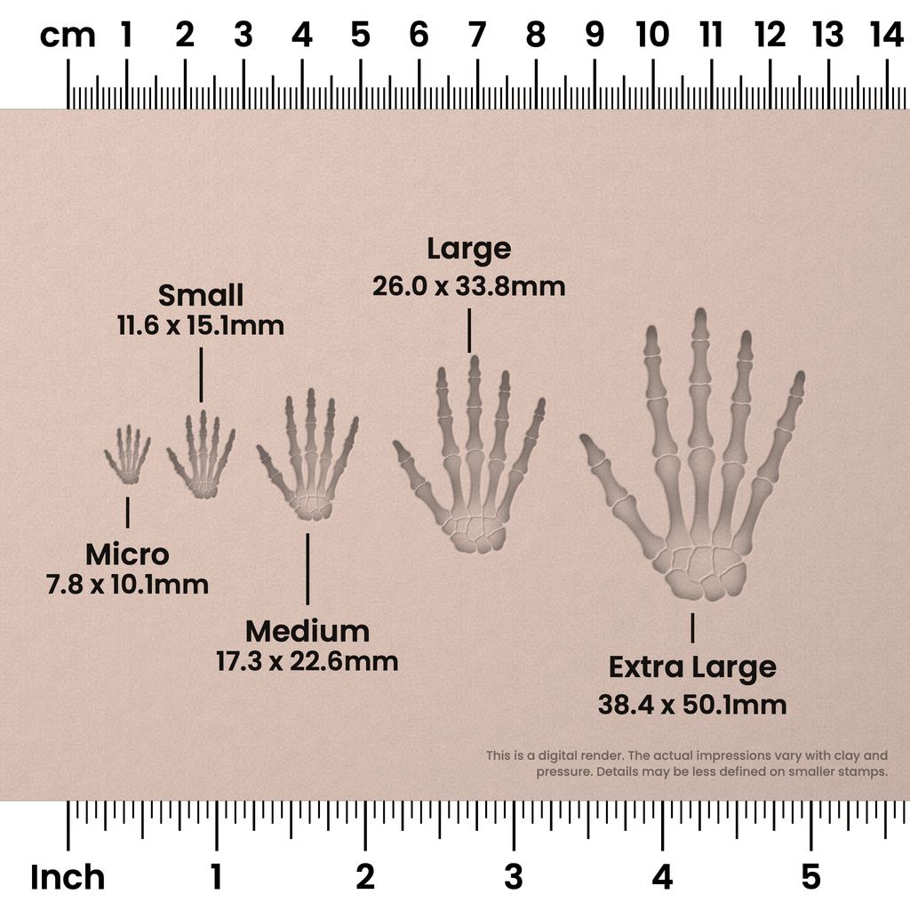 Halloween Skeleton Hand Stamps