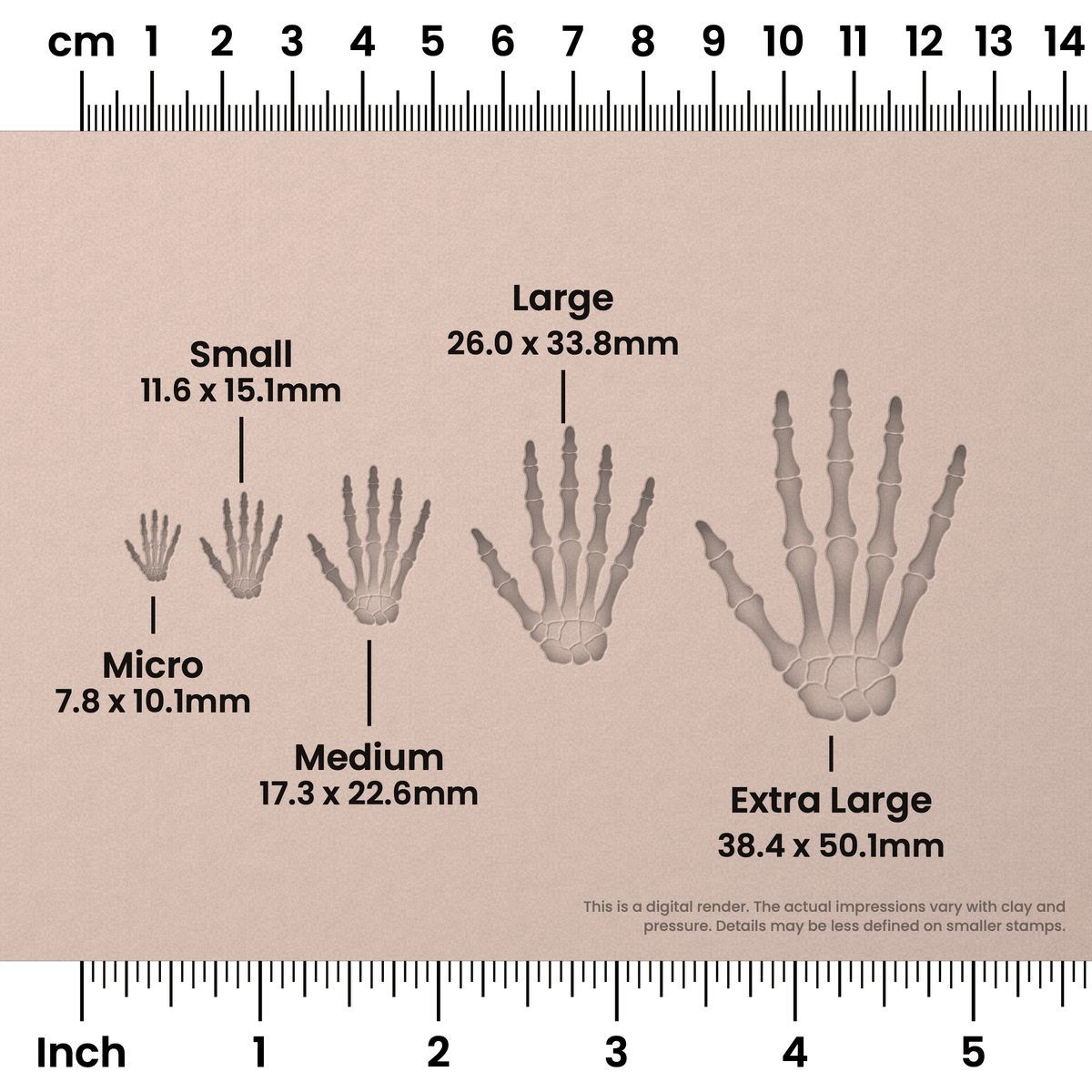 Halloween Skeleton Hand Stamps