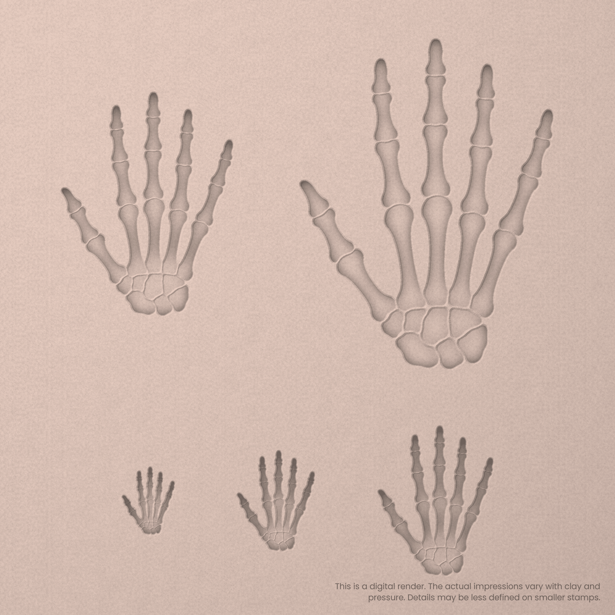 Halloween Skeleton Hand Stamps