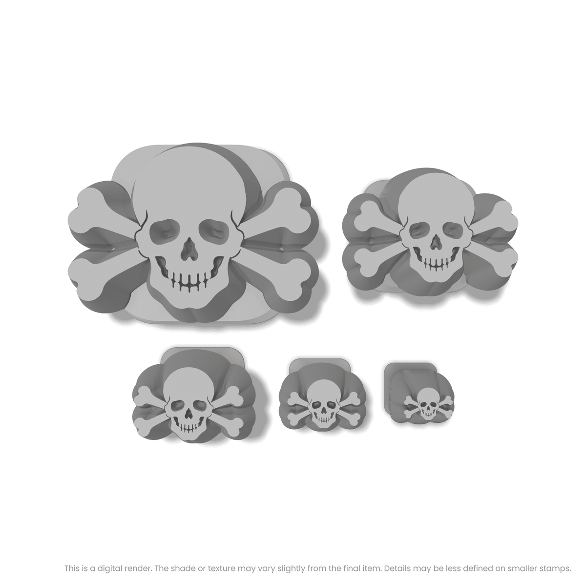 Halloween Skull & Crossbones Stamps
