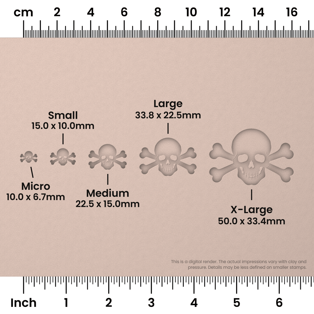 Halloween Skull & Crossbones Stamps