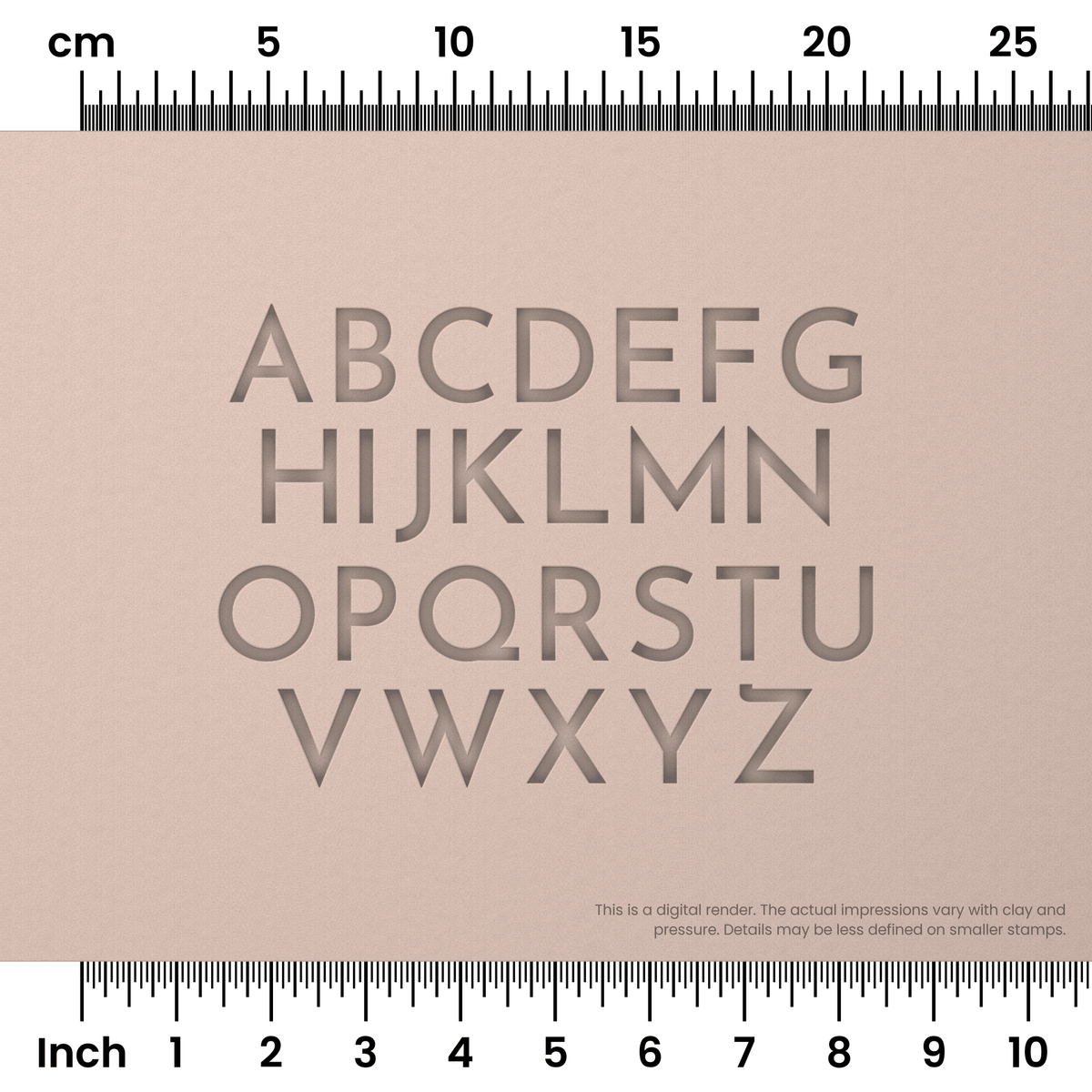 Josefin Sans | All Caps | Alphabet Stamp Sets