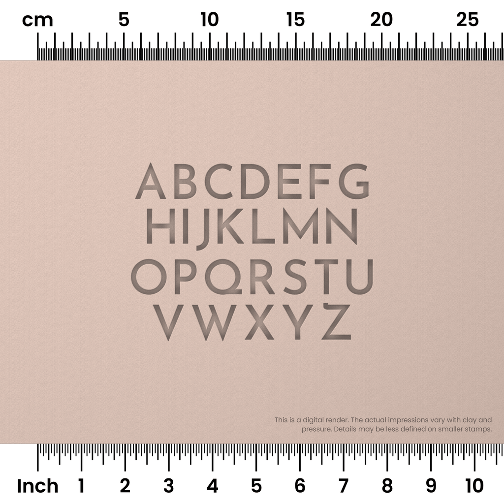 Josefin Sans | All Caps | Alphabet Stamp Sets