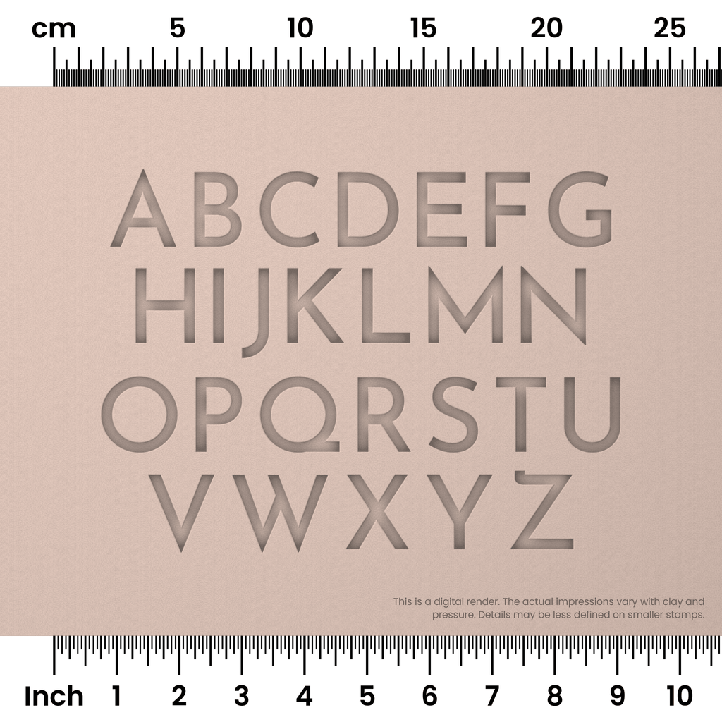 Josefin Sans | All Caps | Alphabet Stamp Sets