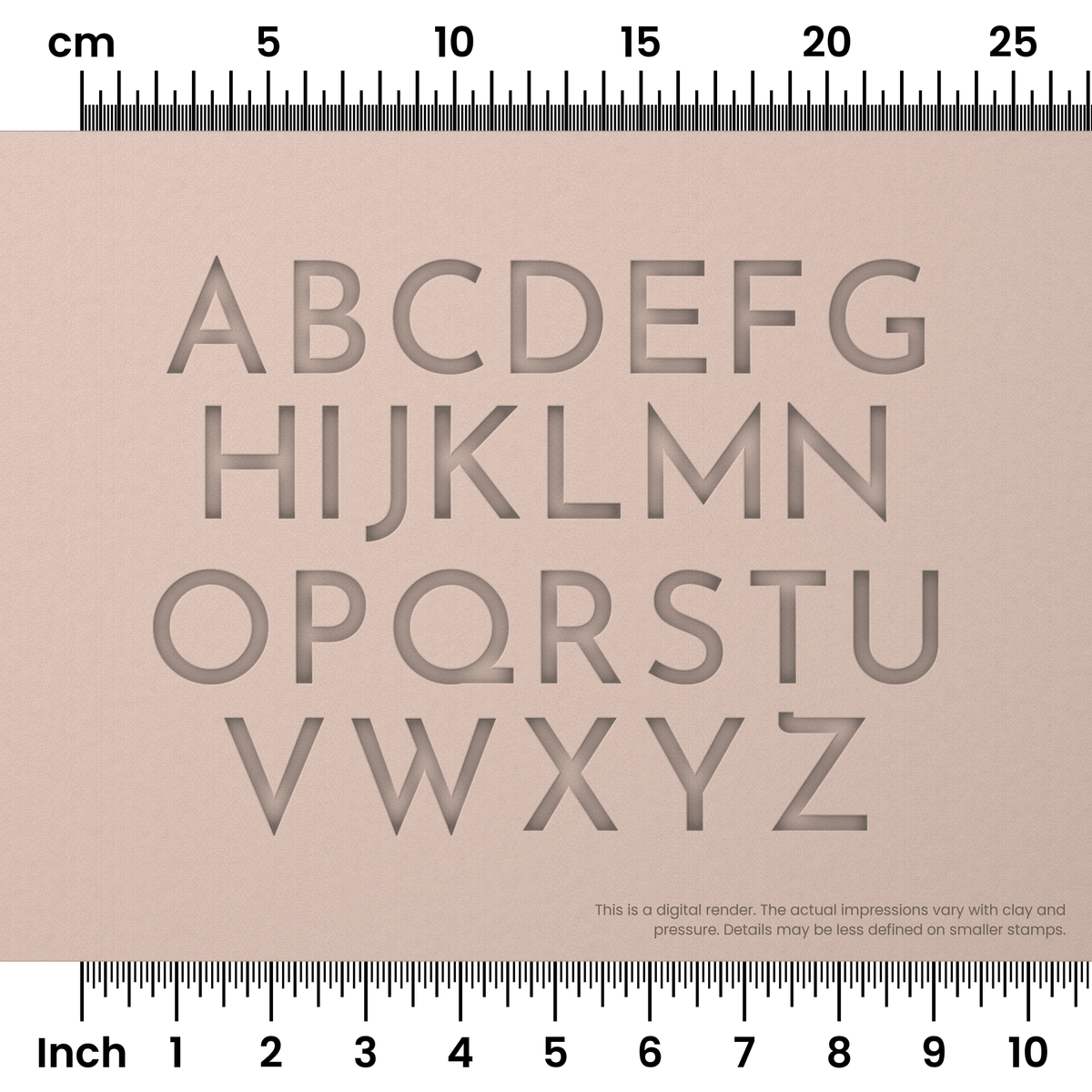 Josefin Sans | All Caps | Alphabet Stamp Sets